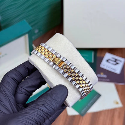 Rolex Automatic truetone with scelton golden white dial