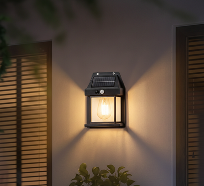 Sogo Solar Motion Sensor Wall Lamp